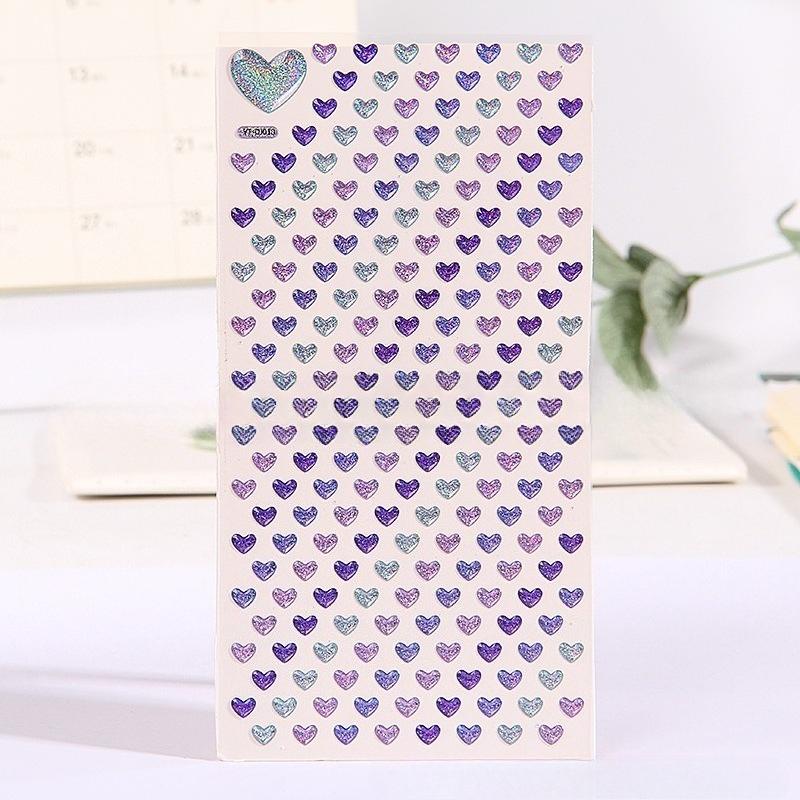 Crystal Love Star Sticker 3D Shiny Three-Dimensional Sticker Phone Notebook Diary DIY Decorative Scrapbook Sticker Girl Gift
