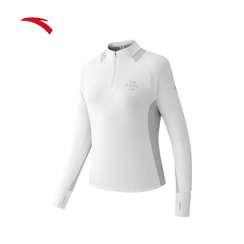 Anta Women's Zero Pressure Light Warm Running Half-Zip Long-Sleeve T-Shirt