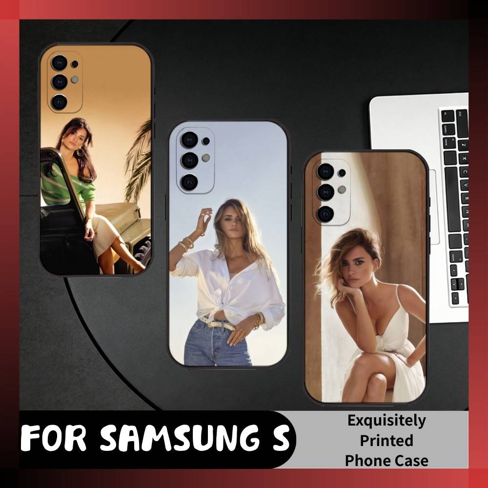 90S Beauty P-Penelope C-Cruz Sanchez Phone Case For Samsung S25,S24,S21,S22,S23,S20,Ultra,S26,Plus,Fe,Note,5G Black Cover