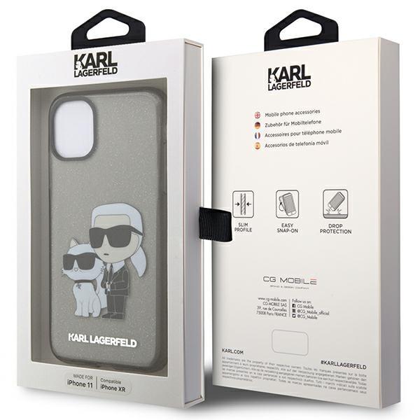 Karl Lagerfeld Klhcn61Hnkctgk Iphone 11/ Xr 6,1 Czarny/Black Hardcase Gliter Karl&Choupette