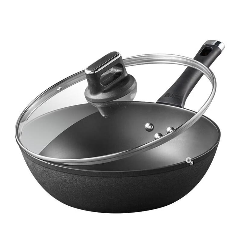 COOKER KING 30cm Non-Coated Cast Iron Wok