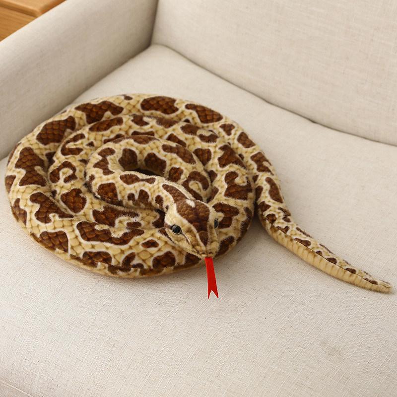300 CM Real Life Snake Plush Toy Giant Boa Cobra Simulation Long Snake Stuffed Snake Plush Doll Creative Decor Birthday Gift