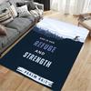 Cyclist Psalm 46:1 Landscape Carpet Suitable As a Non-slip Mat for the Living Room or Bedroom Sofa