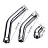 3pcs Sturdy Stainless Steel Materials Shower Head Adjustable Adapter for Handheld and Rainfalls Showers Daily Use
