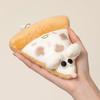 Cute Pizza Slice Plush Charm Exquisite Embroidery Stuffed Pizza Toy New Cartoon Mouse Pendant