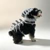 Funny Dinosaur Skeleton Pet Costume Hood Plush Dog Headgear Halloween Cosplay Hat Cute Photo Prop for Small Medium Dogs