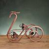 Iron Wine Rack with Glass Holder, Retro Swan Bicycle Wine Stand, Tabletop Red Wine Glass Hanger for Home Bar