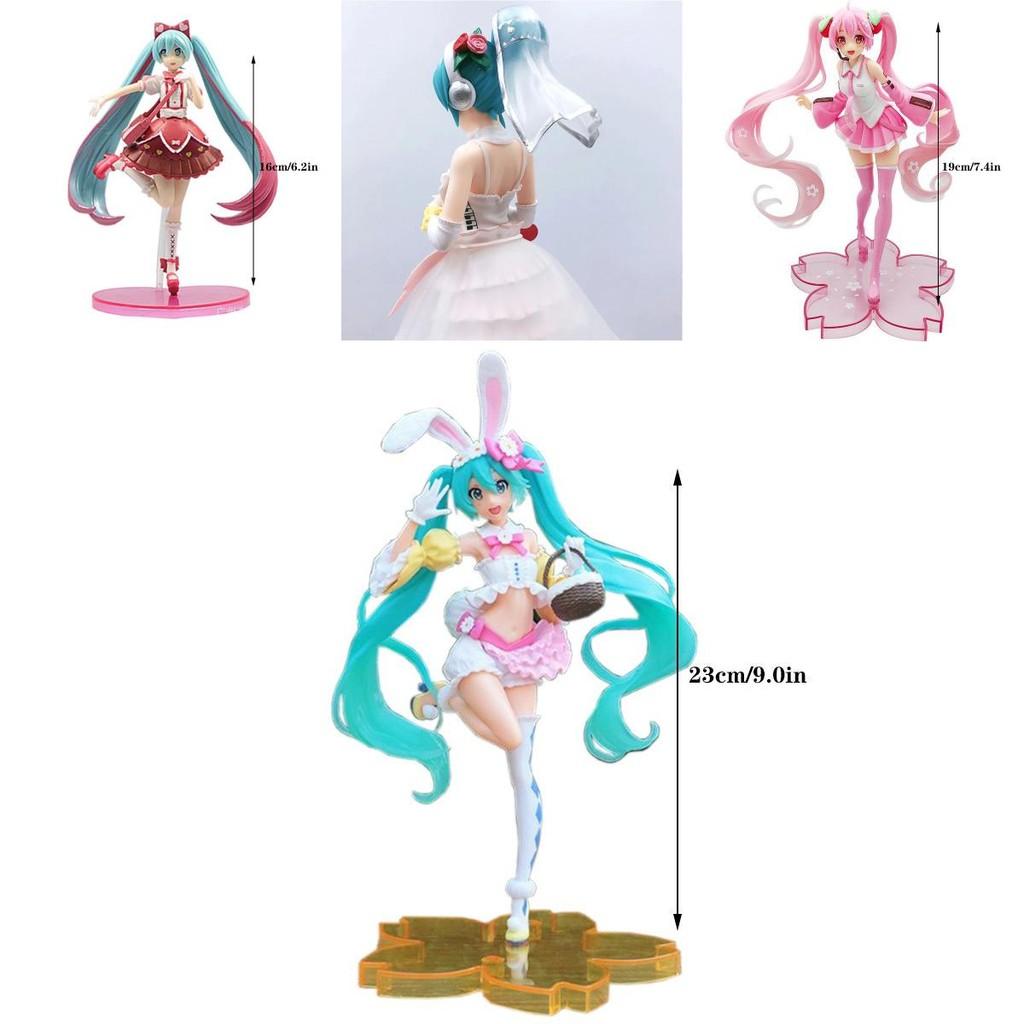 Hatsune Miku Cartoon Virtual Singer Manga Statue Figurines Stunning Collectible Model Toy