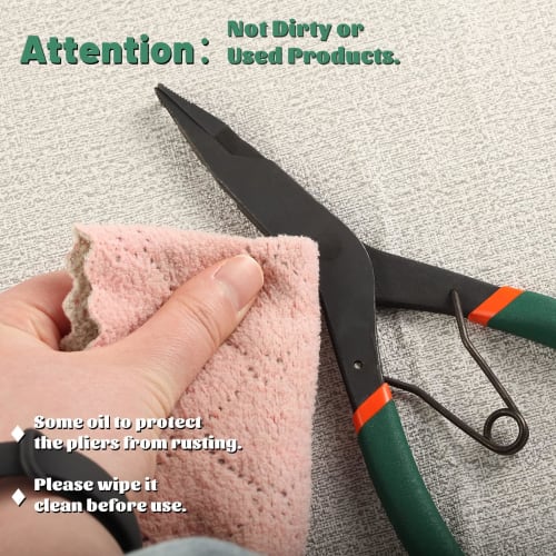 LEONTOOL Locking Ring Pliers, C-Ring Pliers, Circlip Pliers, Straight, Non-Slip, for Installation and Removal, Automotive Maintenance Tools, Precision