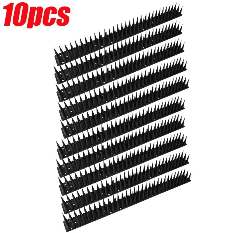 10 Rows 450CM Plastic Anti-Bird Spikes Garden Anti-theft Deterrent Spike Fence Wall Pigeon Cat Proof Prevent Tools Anti Climb Cat Spike
