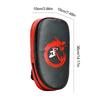 PU Leather Muay Thai Pad Curved Foot Target Pad Kick Target for Muay Thai Taekwondo Martial Arts Training