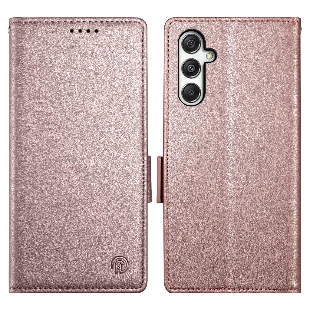 DF-010 Für Samsung Galaxy M35 5G Ständerhülle PU Leder Brieftasche Handyhülle