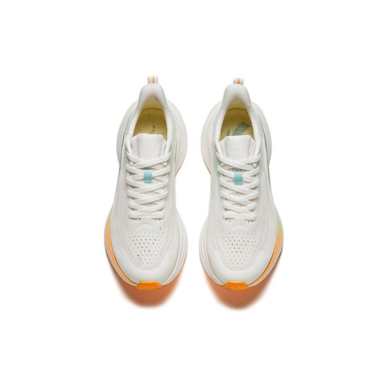 Anta Cushioning, Breathable, Lightweight Low Top Running Shoes Women's White Green Sneakers 922425506-2
