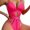 European and American Women's Underwire Shaping Bodysuit with Mesh Straps and Leg Rings - Anti-Sagging