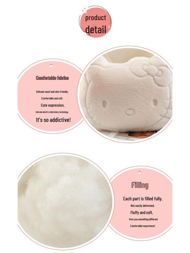 Hello Kitty Dual-Use Pillow Blanket: Office Nap Pillow & Car Blanket