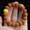 Authentic Indonesian King Kong Bodhi Bracelet Men Hand-Carved Beaded Jewelry
