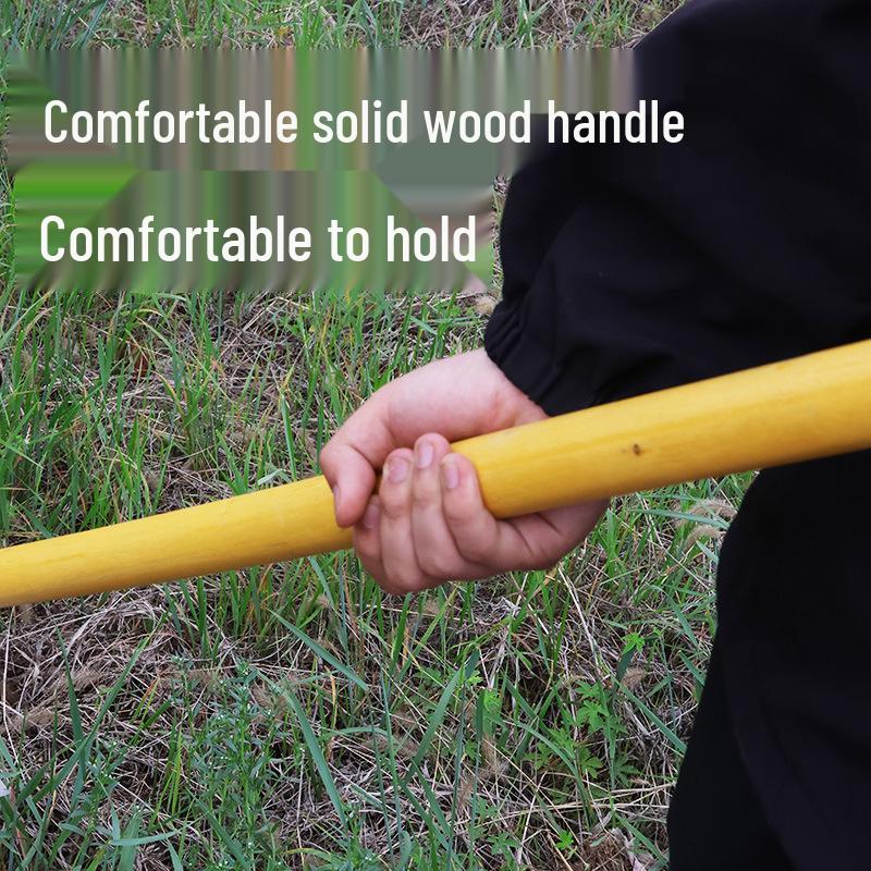 Steel Weeding Hoe and Rake: Versatile Tool for Digging, Soil Loosening, and Planting Vegetables or Flowers.
