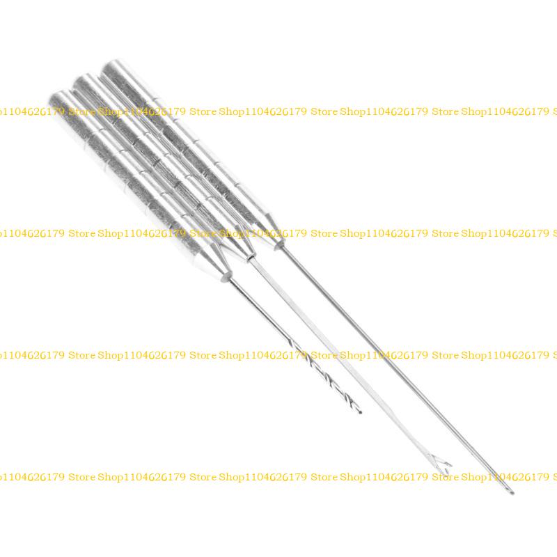 A1A2 3in1 Carp Fishing Rigging Stainless Steel Bait Needle Fish Drill Tackle Set Tool