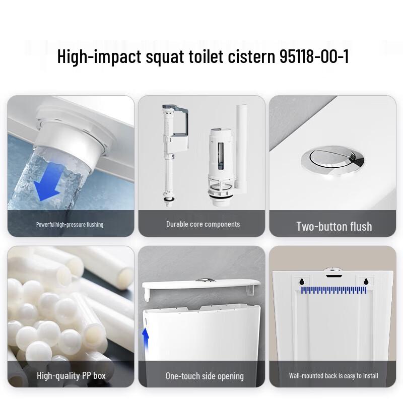 Jomoo 95118 Dual-Flush Squat Toilet