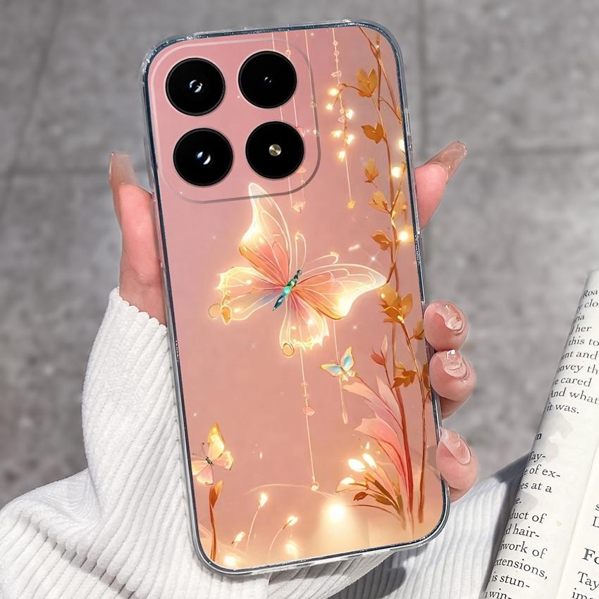 For Xiaomi 17 Mi 11T 11 10T 10 Pro 10S Phone Cover Sleeping Beauty Pattern Black TPU Soft Silicone Shockproof Protective Casing For Xiaomi Bumper Case