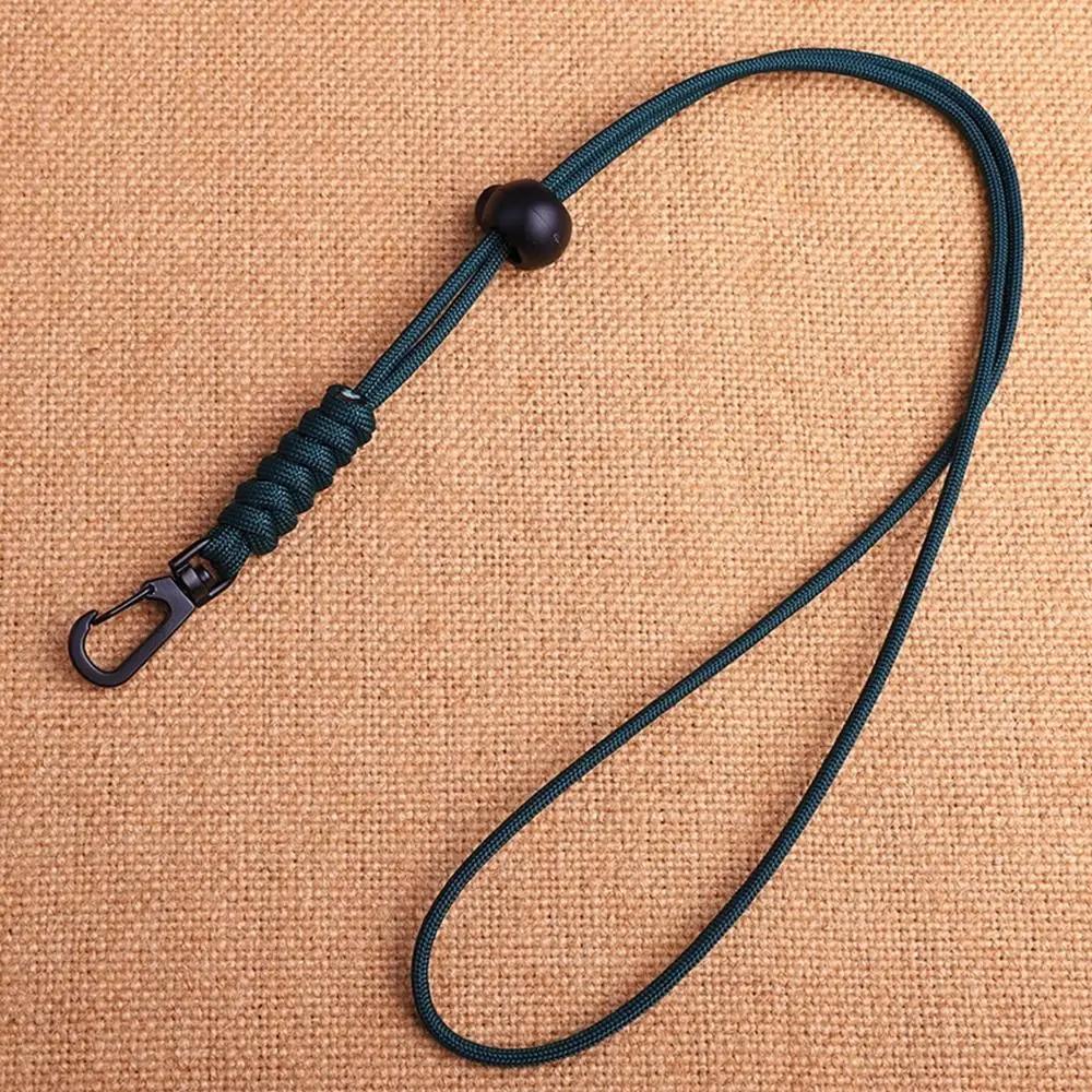 8 Styles Rotatable Buckle High Strength Parachute Cord Paracord Keychain Lanyard Backpack Key Ring Neck Hanging Rope