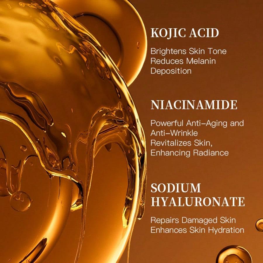 1PC Kojic Acid Essence, Facial Hydrating And Moisturizing Essence,Brightrn Skin Tone,Facial Care For