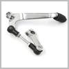RATCHROLL Motorcycle Shift Silver Replacement Part for Motorcycles Lever, Metal, Tone, Black, 1pc,