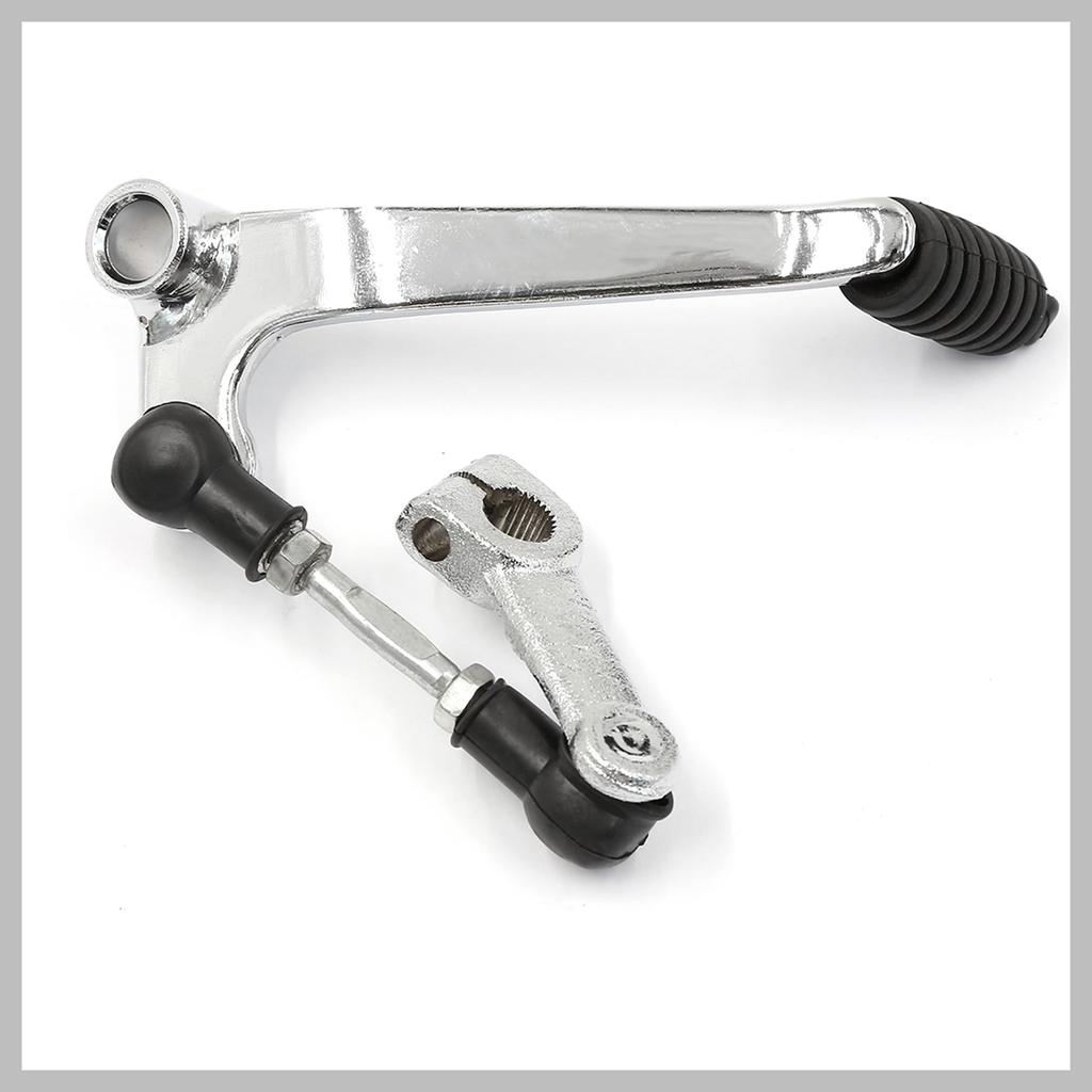RATCHROLL Motorcycle Shift Silver Replacement Part for Motorcycles Lever, Metal, Tone, Black, 1pc,