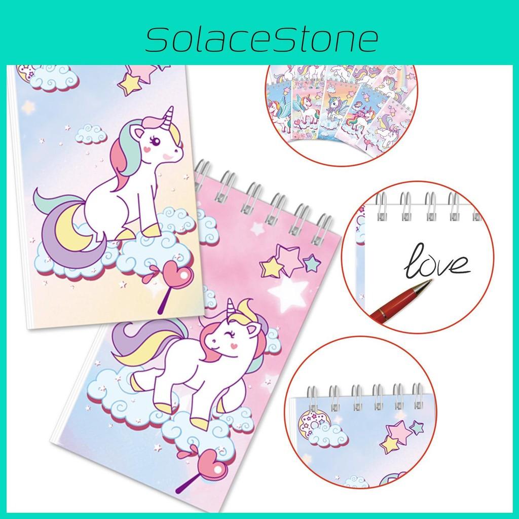 Unicorn Cartoon Rainbow Notebooks For Party Decoration And Student Journals