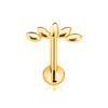 Titanio ASTM F136 G23 Fiore Luna Farfalla Piercing Senza Filettatura Spillo Fulmine Push-in Stud per Labbra Daith Conch Orecchino 16G 18G 20G