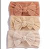 Elastic Knotted Headwear Baby Bowknot Headband Wide Band Bow Hair Bands for Baby Girl Infant Headbands Hair Accessories