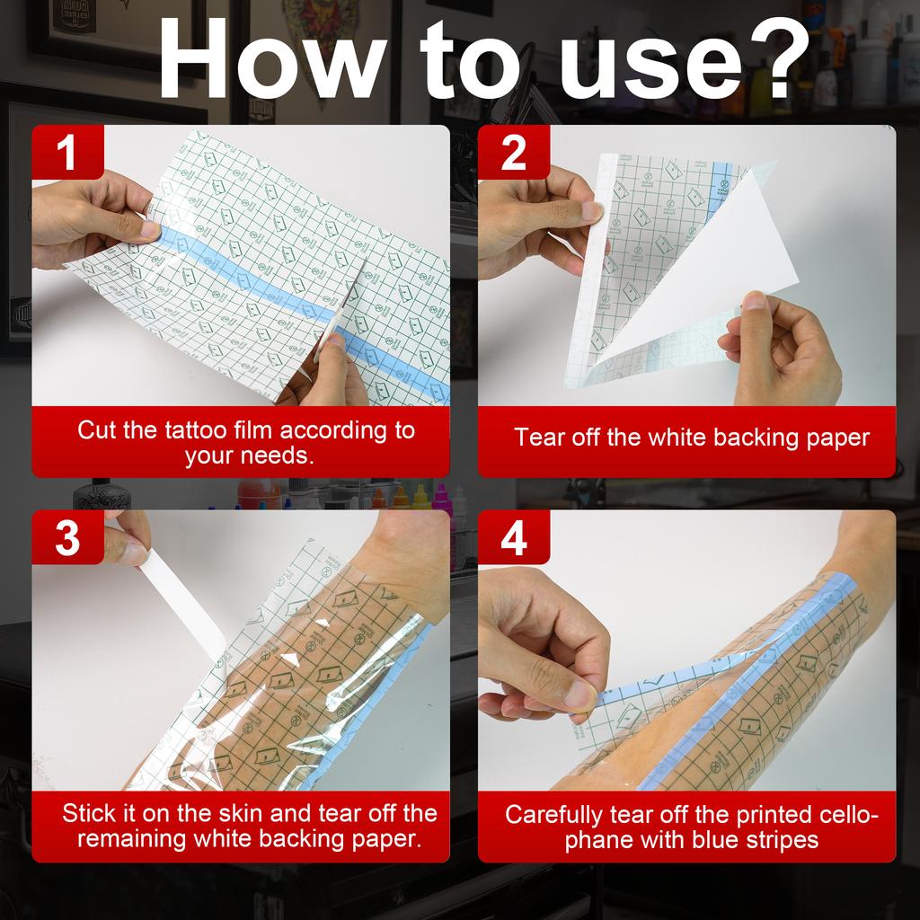 DM 10/5/2M Waterproof Protective Tattoo Healing Film PU Tape Aftercare Protective Skin Healing Tattoo Adhesive Repairing Bandage