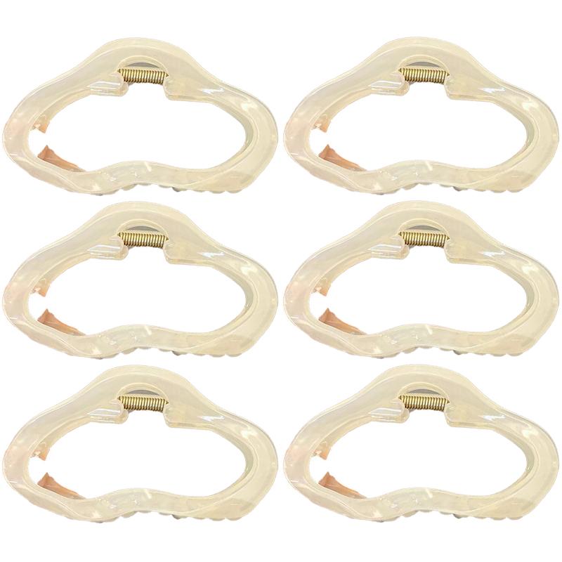 Elegant Clouds Leopard Print Hair Claws Clip Women Jelly Acrylic Hair Clamps Plastic Hairpins Barrettes Girls Hair Accessories
