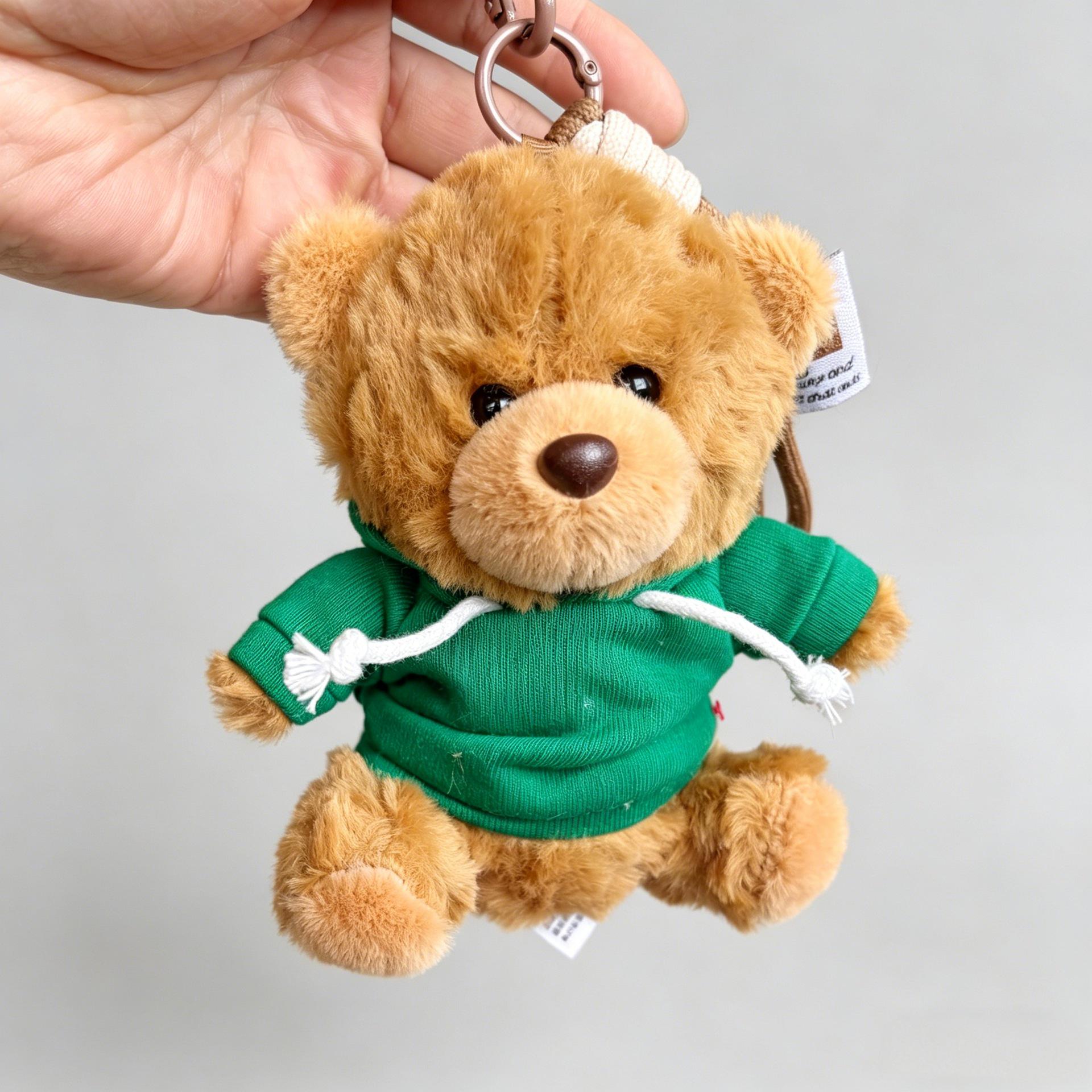 Милая худи с плюшевым мишкой, плюшевый брелок с логотипом 12 cm [With Lanyard]
