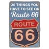 USA Route 66 Metal Signs Wall Poster Plaque Warning Sign Vintage Iron Painting Decoration for Home Cafe Living Room Club Bar