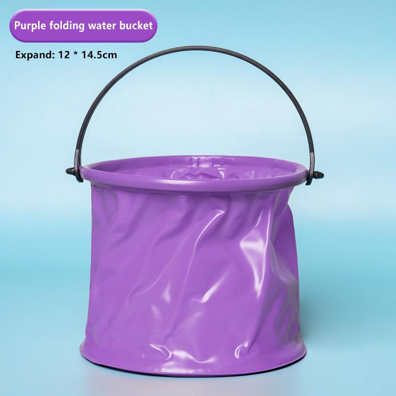 1 Piece Outdoor Sand Pool Play Tool Beach Sand Toy Play Bucket Toy Folding Collapsible Bucket Gardening Tool Kids Summer Favor