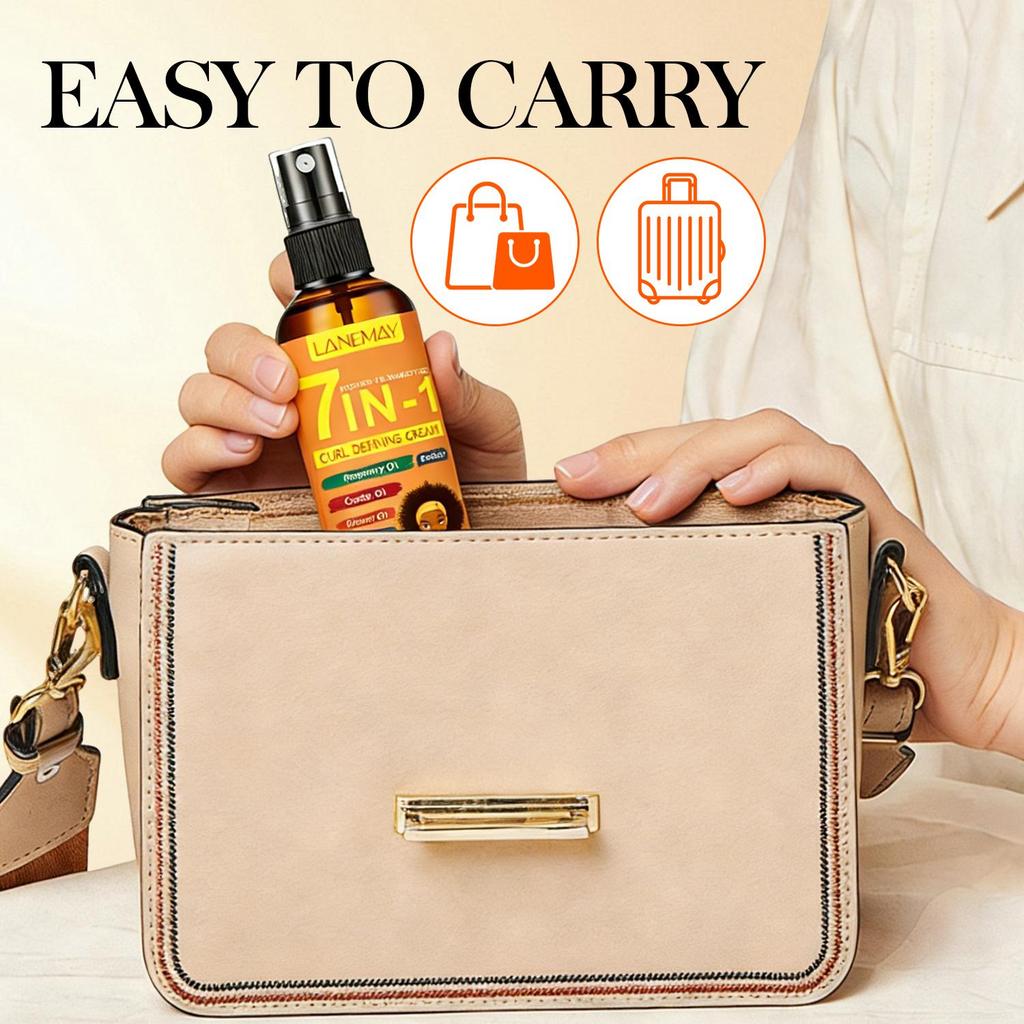 7 in1 Curl Defining Spray-24H Permanent StlyingFluffy And Lightweight-Gentle And Non-irritating-Suitable For All Hair Types, 100ml