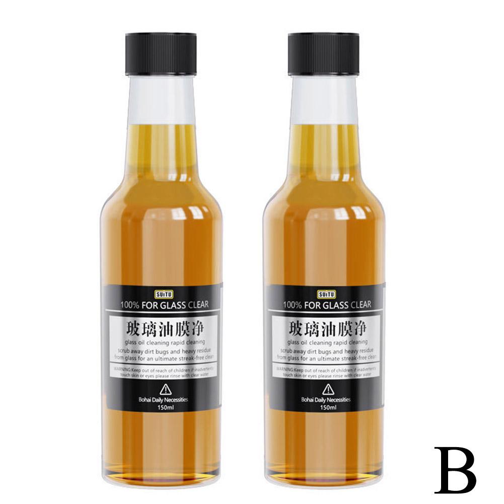 150ml Car Glass Oil Film Cleaner Deep Cleaning Polishing Glass Oil Film Removing Car Windshield Rearview Mirror Car Dust Cleaner