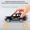 1/32 Scale Toyota Prado Diecast Car Model Toy, Pull Back Toy Vehicle with Sound and Light for Kids Toddler Boys Girls Gift Collection