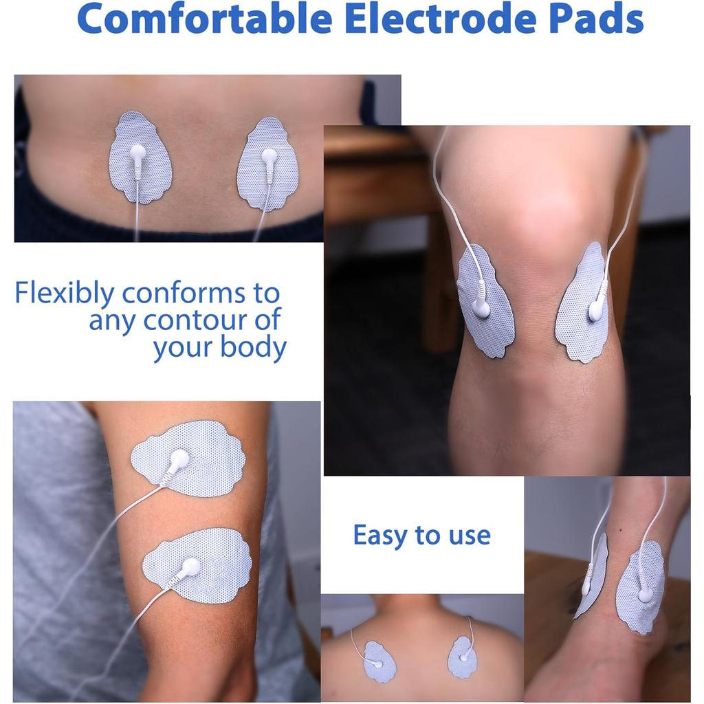 10/30/50 Pcs Electrode Pad Muscle Stimulator Gel Patch Digital Therapy Machine Massager Patch Physical Therapy Massage Accessory