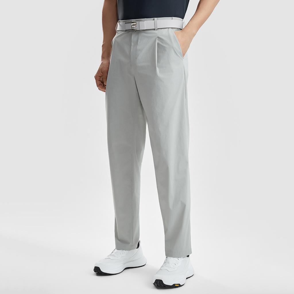 Fila Golf Series Simple Classic Basic Solid Color Sports Golf Versatile Comfortable Straight Leg Woven Casual Pants Men Bottoms A11M625812FDY