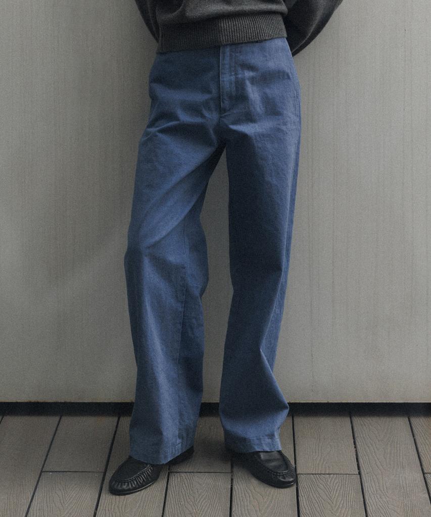 Beullaengkeulumumeon (Her) Workers Pants_Washed Blue