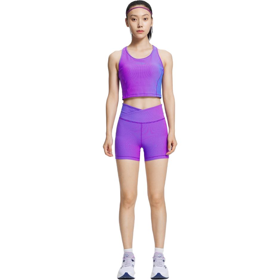 SAUCONY Letter Print Shock Absorbing Sports Tank Top Women Tops Purple Blue SC1230225A-BL23