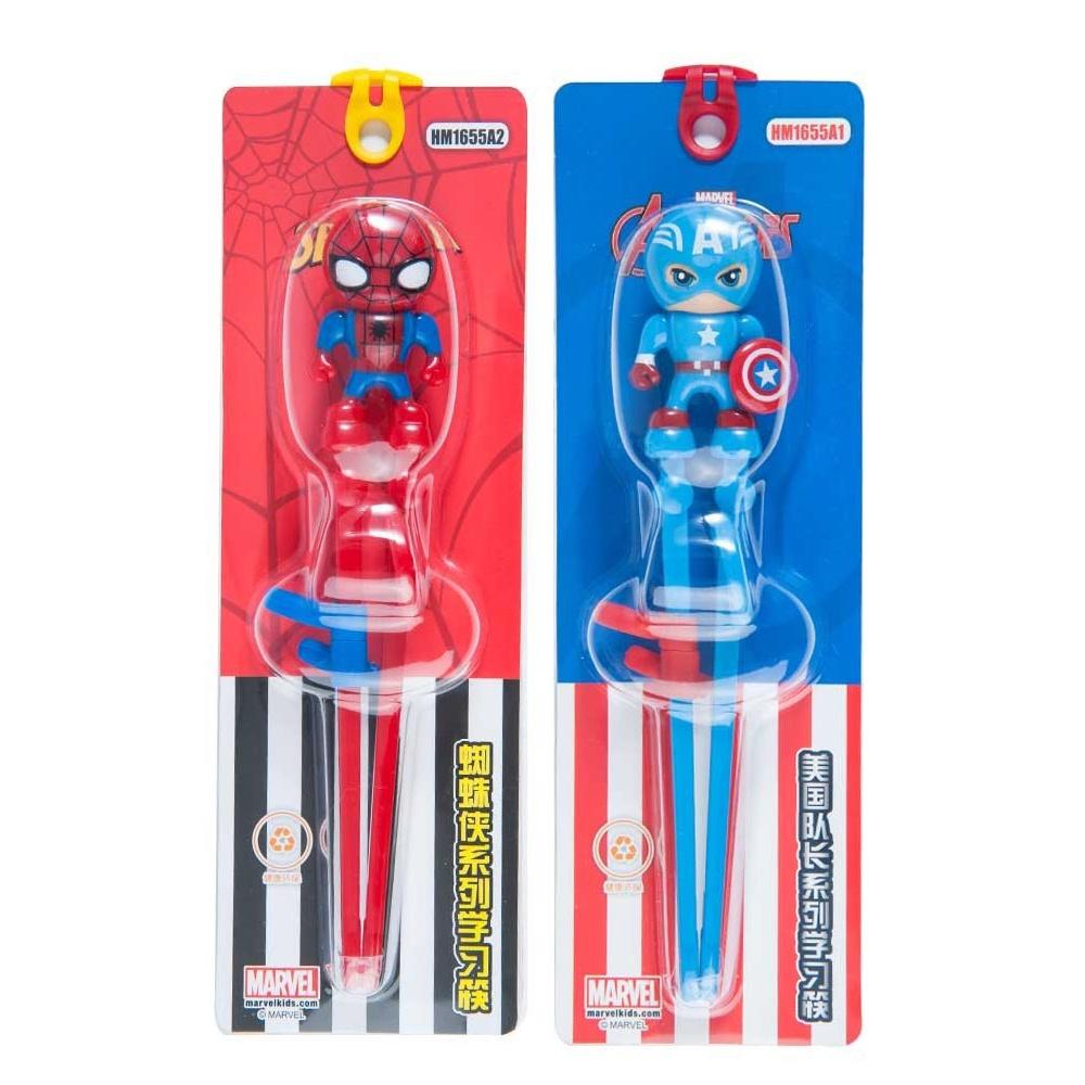 Disney Marvel Kids Training Chopsticks 123 Stage Learning Chopsticks For Babies With 3d Spider-man Design