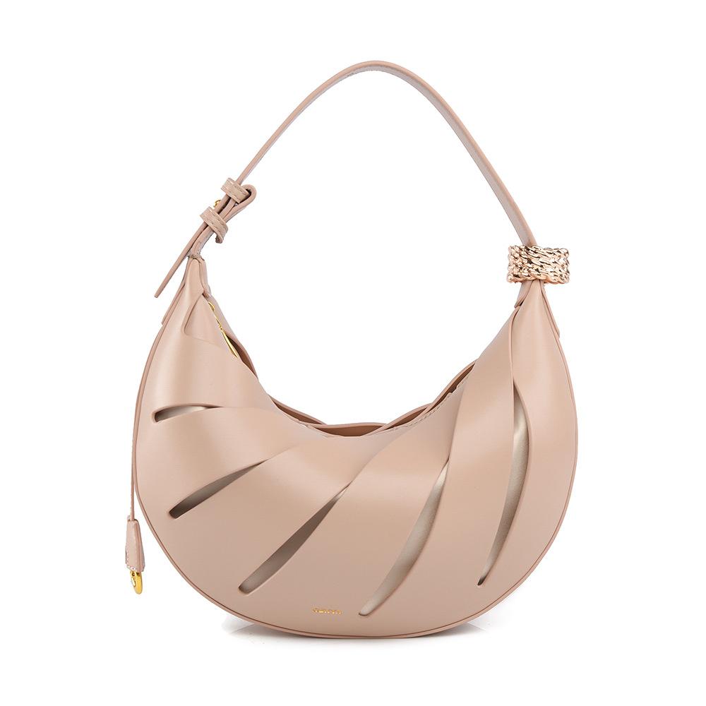 Single Shoulder Bag, Female Niche Crescent Bag, Fashionable and Versatile Design Bag, Female Commuting Armpit Single Shoulder Bag