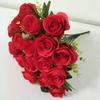 18 Small Rosesartificial Bouquet Floral Decoration Bridal Bouquet Wedding Party