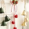 Celebratory With Bowknot Jingle Bells Suspended Ornamentation Pleasant Sound Bell Ornament Creative Christmas Tree Pendant Party