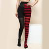 Christmas Halloween Contrast Color Stripe Pantyhose High Waist Full Length Tight