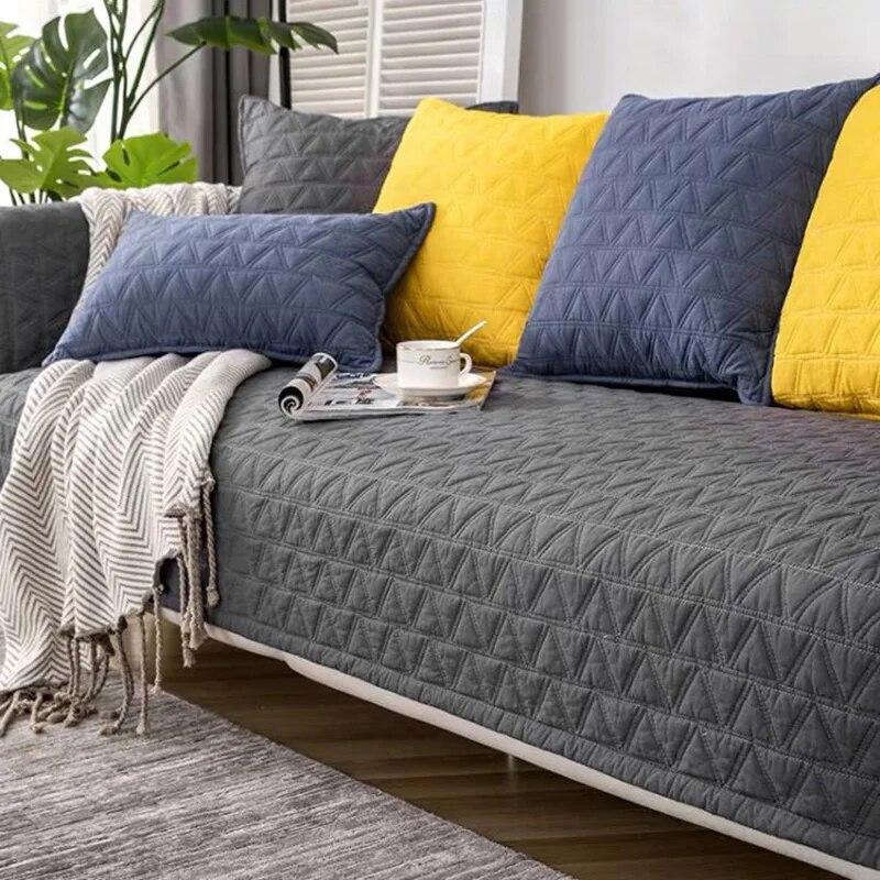 Cotton Sofa Cover Sofa Towel for Living Room Modern Univeral Couch Cover Sofa Chaise Cover Lounge Covers for Sofa 1/2/3/4 Seater