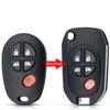KEYYOU New For Toyota Tacoma HIGHLANDER SEQUOIA Sienna Tundra Replacement Remote Car Key Shell Modified Flip Key TOY43 Case